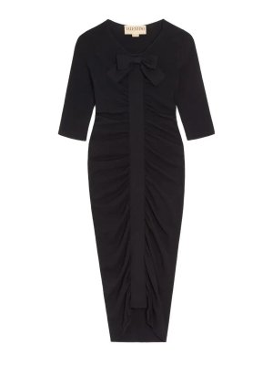 VALENTINO GARAVANI: ニーレングスドレス - 膝丈ドレス - 黒
