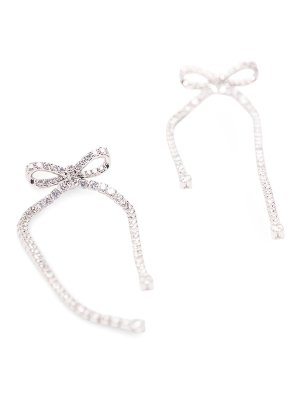 Self Portrait: Earrings - Crystal Bow Dangle Earrings