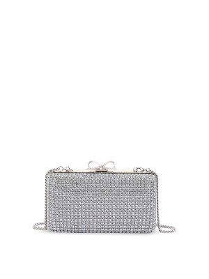 Self Portrait: clutches - Crystal Chainmail Clutch Bag