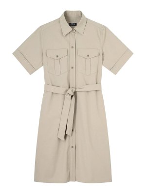 A.P.C.: ニーレングスドレス - 膝丈ドレス - 緑