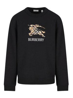 BURBERRY: Sweatshirts & Pulls - Sweat-Shirts - Noir