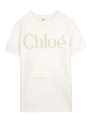 CHLOE': ニーレングスドレス - 膝丈ドレス - 白