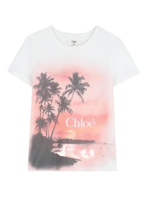 CHLOE': t-shirt - T-shirt in cotone stampato