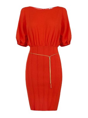 ELISABETTA FRANCHI: Kurze Kleider - Kurzes Kleid - Orange