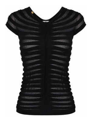 ELISABETTA FRANCHI: Tops & Débardeurs - Top - Noir