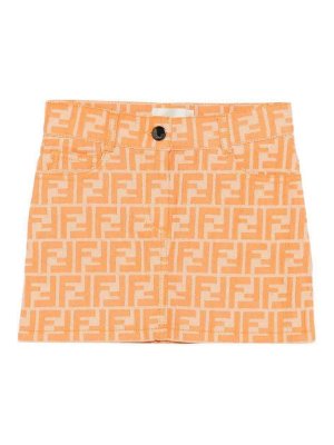 Fendi Jr: Miniröcke - Minirock - Orange