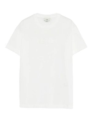 Fendi Jr: Tシャツ - Tシャツ - 白