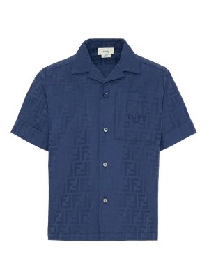 Fendi Jr: シャツ - シャツ - ブルー