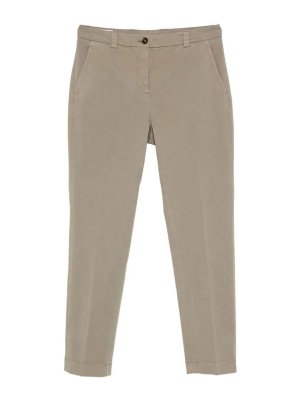 INCOTEX: pantaloni casual - Pantaloni in cotone a gamba dritta Leyre