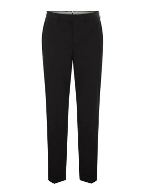 PT TORINO: Pantalons casual - Pantalons Décontractés - Noir