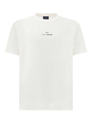 PAUL & SHARK: t-shirts - Logo-Print Cotton Jersey T-Shirt