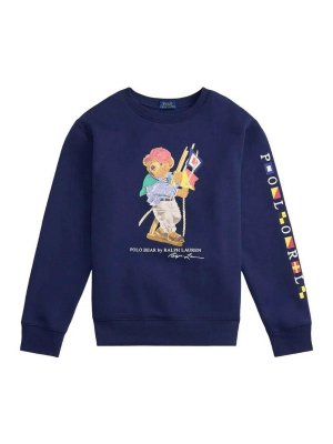 RALPH LAUREN: Sudaderas y suéteres - Sudadera - Azul