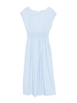 ROBERTO COLLINA: Knielange Kleider - Knielanges Kleid - Hellblau