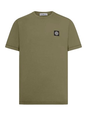 STONE ISLAND: t-shirt - T-shirt slim fit in jersey di cotone