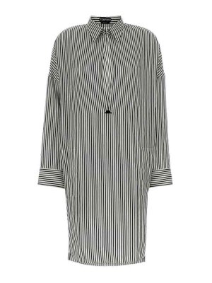 TOM FORD: abiti al ginocchio - Vestito  chemisier longuette in seta a righe