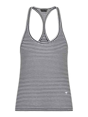 TOM FORD: Top e canotte - Canotta In Viscosa Rigata