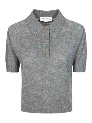 VICTORIA BECKHAM: Polos - Polo - Gris