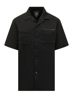 Y-3: shirts - Multi-Pocket Short-Sleeved Shirt