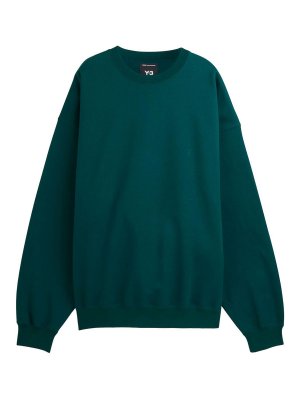 Y-3: Sudaderas y suéteres - Sudadera - Verde