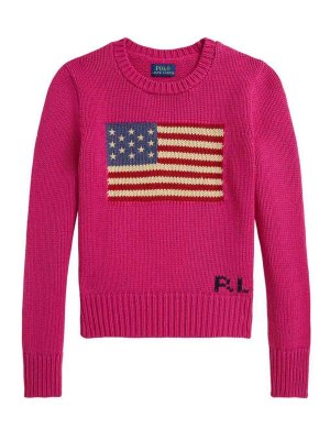 RALPH LAUREN: Strickpullover mit Rundhalsausschnitt - Rundhalspullover - Nude