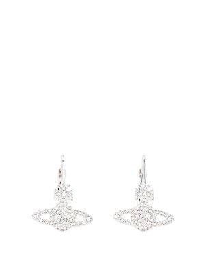 VIVIENNE WESTWOOD: Earrings - Grace Orb Crystal Drop Earrings