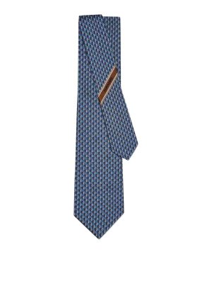 FERRAGAMO: ties & bow ties - Cravatta 7Cm Barzio7J