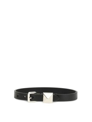 VALENTINO GARAVANI: Bracciali e Braccialetti - Bracciale in pelle Rockstud