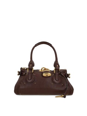 CHLOE': borse a tracolla - Borsa Paddington In Pelle Granata