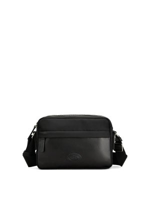 TOD'S: borse a tracolla - Mini borsa fotografica in nylon e nappa