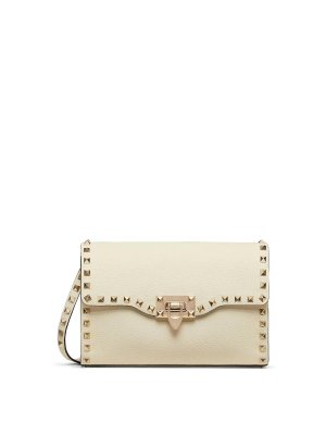 VALENTINO GARAVANI: shoulder bags - Small Rockstud Shoulder Bag