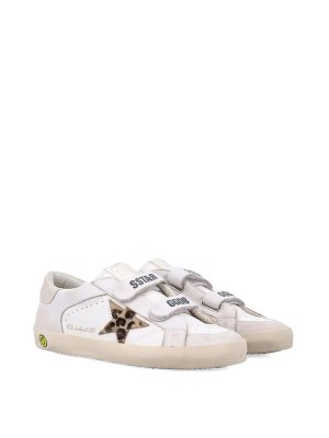 GOLDEN GOOSE: trainers - Old School Nappa Leather Sneakers