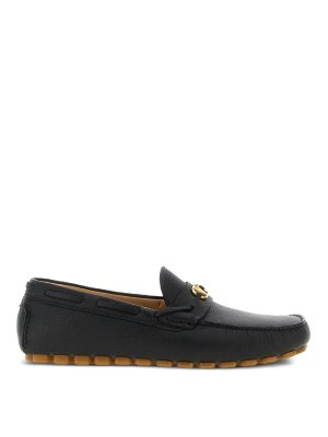VALENTINO GARAVANI: Loafers & Slippers - Driver Fastaway Leather Loafers