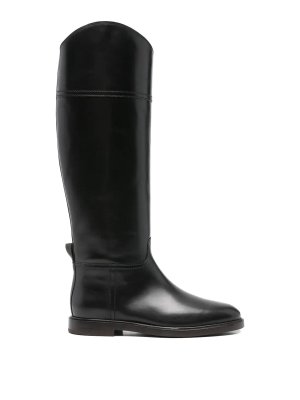 BRUNELLO CUCINELLI: boots - Leather High Riding Boots