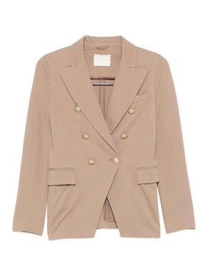 CIRCOLO 1901: giacche blazer - Giacca Doppiopetto in Cotone