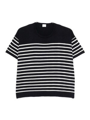 C.T. PLAGE: Strickpullover mit Rundhalsausschnitt - Rundhalspullover - Blau