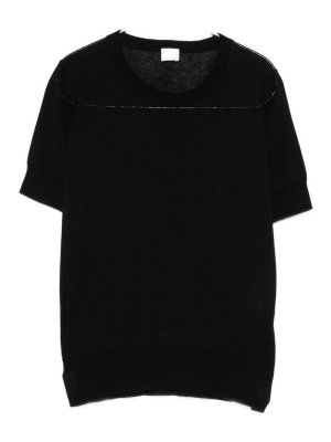 C.T. PLAGE: maglia collo rotondo - Maglia Girocollo In Cotone E Seta