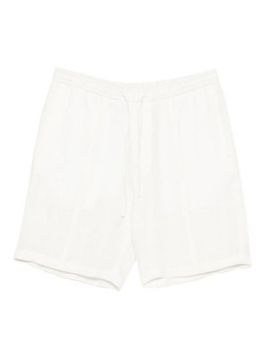 EMPORIO ARMANI: Trousers Shorts - Linen Shorts