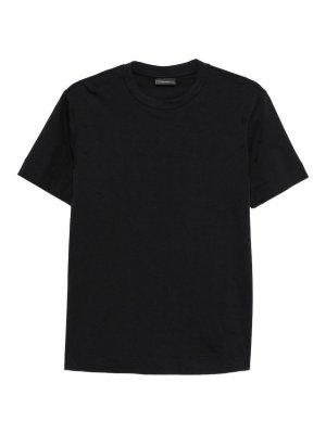EMPORIO ARMANI: t-shirts - Logo Cotton T-Shirt
