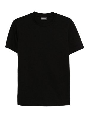 EMPORIO ARMANI: t-shirts - Logo Cotton T-Shirt