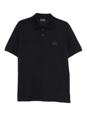 EMPORIO ARMANI: polo shirts - Logo Cotton Polo Shirt