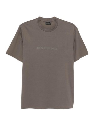 EMPORIO ARMANI: t-shirts - Logo Cotton T-Shirt