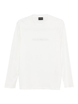 EMPORIO ARMANI: t-shirts - Logo Cotton T-Shirt