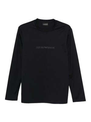 EMPORIO ARMANI: t-shirts - Logo Cotton T-Shirt