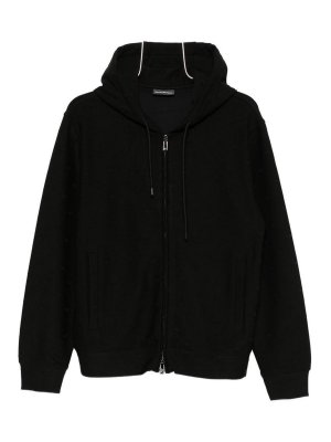 EMPORIO ARMANI: Felpe e maglie - Felpa con cappuccio in misto cotone