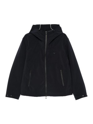 EMPORIO ARMANI: Kurze Daunenjacken - Daunenjacke - Blau