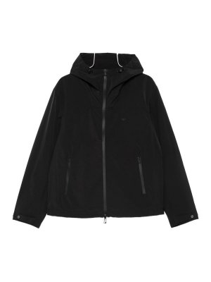 EMPORIO ARMANI: padded jackets - Hooded Blouson Jacket