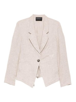 EMPORIO ARMANI: Blazer - Blazer - Beige