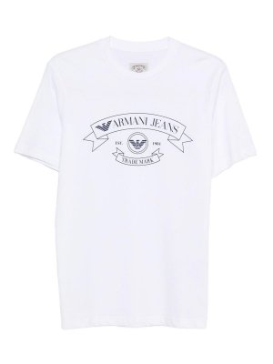EMPORIO ARMANI: t-shirts - Logo Cotton T-Shirt