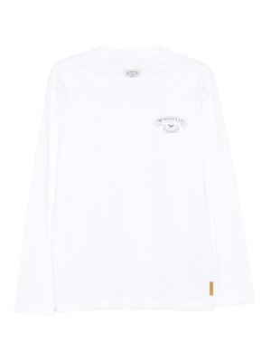 EMPORIO ARMANI: t-shirts - Logo Cotton T-Shirt