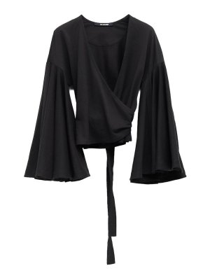 JACQUEMUS: Tops y camisetas sin mangas - Top - Negro